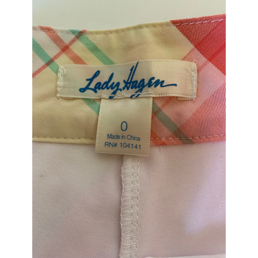 Lady Hagen plaid pleated golf skort preppy Size 0 - Picture 2 of 10